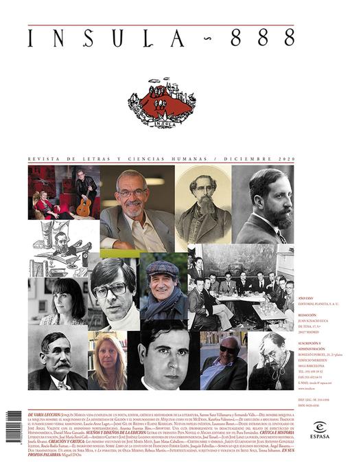 Title details for Misceláneo (Ínsula n° 888, diciembre de 2020) by AA. VV. - Available